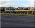 Direction signs at the A5 junction near Gobowen