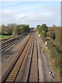 Railway track east of Tupton