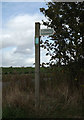 Bridleway sign off Debenham Road