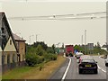 SK9265 : A46 Approaching Hykeham Roundabout by David Dixon