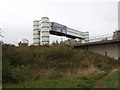 Signs above the A4232, Cardiff Bay