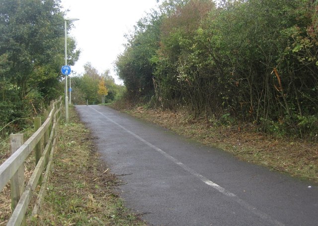 Recently cleared cycle path
