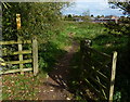 Footpath and gate along the River Soar