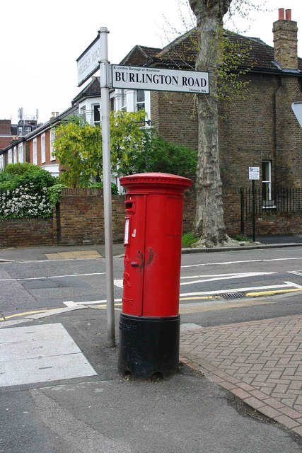 George V postbox, Wellesley Road, Chiswick, London