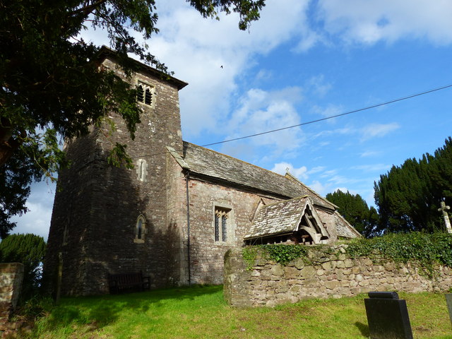 St Mary's church, Tregare, from the adjacent burial ground