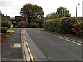 Hedge and houses in Foscote Rise, Banbury