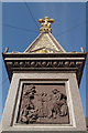 NY2548 : George Moore Memorial Fountain, Wigton by Stephen McKay