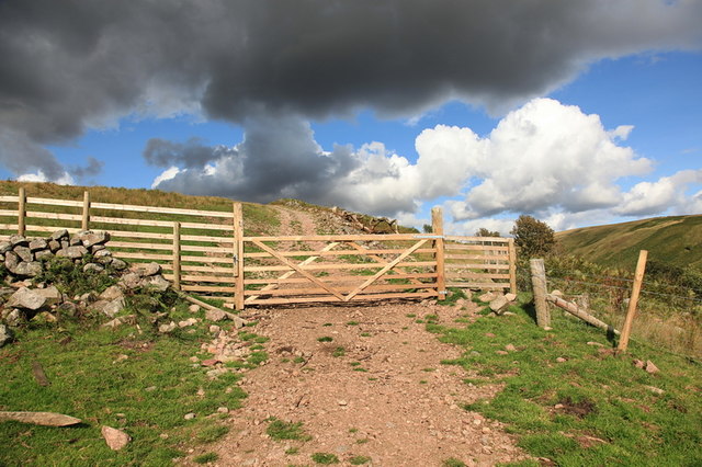 Gate, track and bridleway, Miterdale