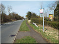 Bus stop by southbound slip road off A435 between Inkford and Blackoak