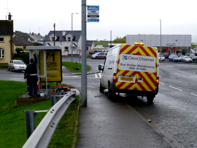 Bus shelter maintenance, Omagh