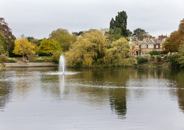 The lake at Bletchley Park