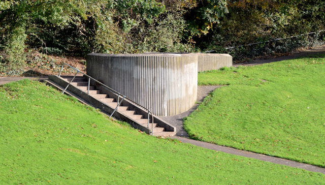 Concrete column, Knocknagoney Park, Belfast (October 2014)
