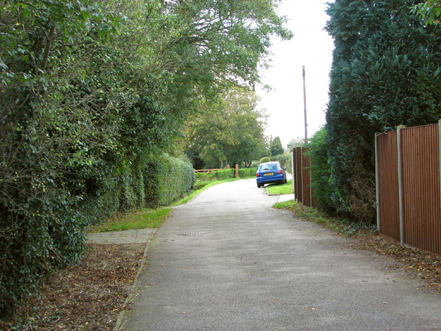 Briar Lane as seen from Church Road