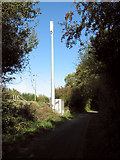 TM2099 : New mast beside the railway line by Evelyn Simak