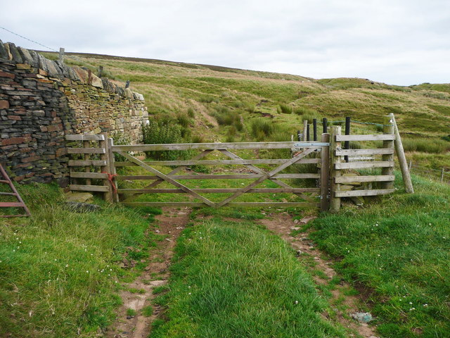 Gate on farm track