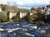 SJ2142 : The bridge at Llangollen across the River Dee by Richard Hoare