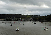 SH7878 : Conwy estuary and in the background is the Castle by Steve  Fareham