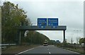 Gantry over the A6 slip road from the M55