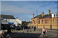 View back up the High Street towards the shops