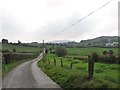 View south-eastwards along Crooked Road