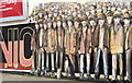 "Titanic workers" mural, Belfast (October 2014)