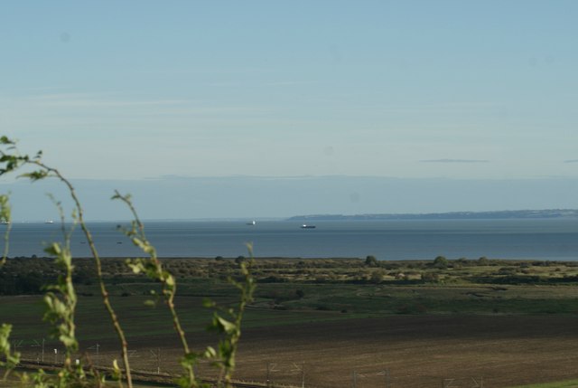 View of the Isle of Grain from Hadleigh Castle #3