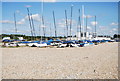 Boats at Pevensey Bay Sailing Club