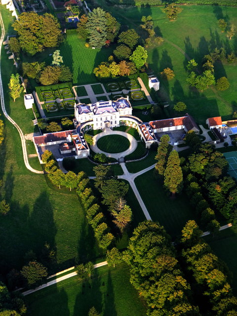 Aerial View of Woodperry House, Oxfordshire