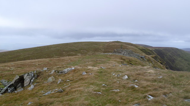View to Cadair Bronwen from Cadair Berwyn