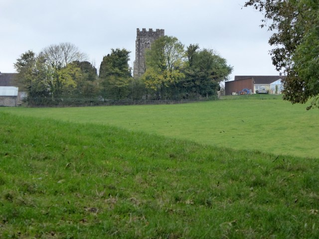 Coldridge church at the top of the hill