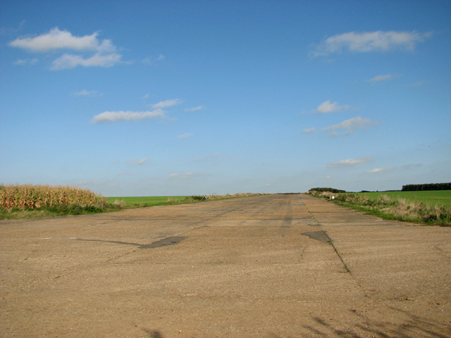 View along the runway