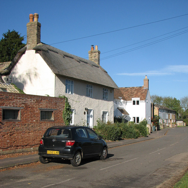 Fen Drayton: the north end of High Street