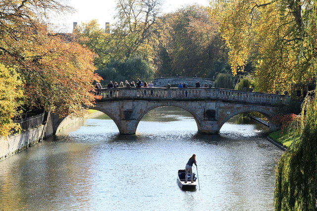 Autumn colours on the River Cam