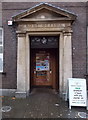 King George VI monogram at the entrance to Maesteg Post Office