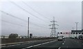 Power lines crossing M6 near Bromford Lane