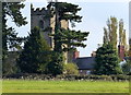 Saint Botolph church tower in Burton Hastings