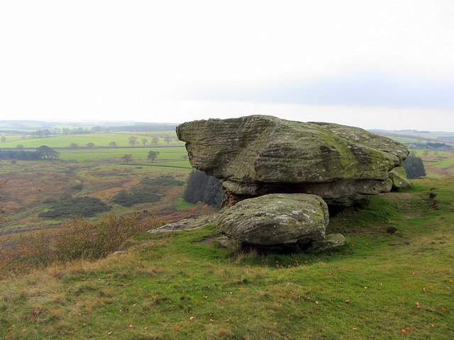 The Punch Bowl Rock above Shaftoe Crags