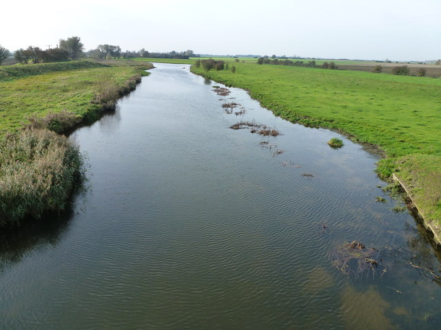 Washland and The River Great Ouse near Stretham