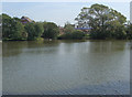 A view across Meadow Lake, Porthcawl