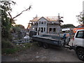 House under construction on the Bog Road