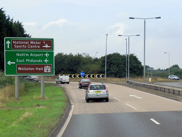 Radcliffe Road (A52) at Gamston... © David Dixon :: Geograph Britain ...