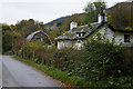 Houses on the B898 at Dalguise