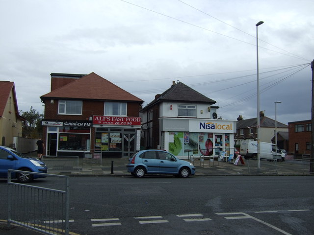Shops and takeaways on Cherry Tree Road North