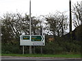 TM2095 : Roadsign on the A140 Tasburgh Hill by Geographer