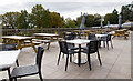 The terrace cafe at Batsford Arboretum