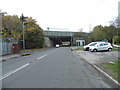 Wraysbury Road going under the M25 and A30