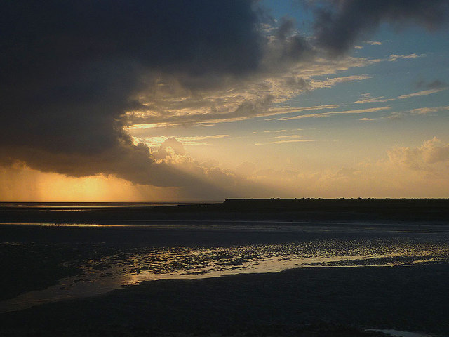 Incoming weather, Morecambe Bay
