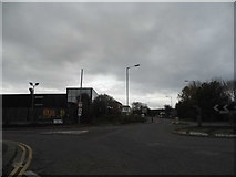 TQ0375 : Roundabout on Poyle Road at the junction of Blackthorne Road by David Howard