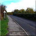 Bend ahead on Dunch Lane, Melksham