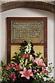 St Nicholas, Stanningfield - War Memorial WWI